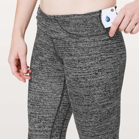 Lululemon Align Crop *21" Twillines Ice Grey Black - Picture 3 of 13